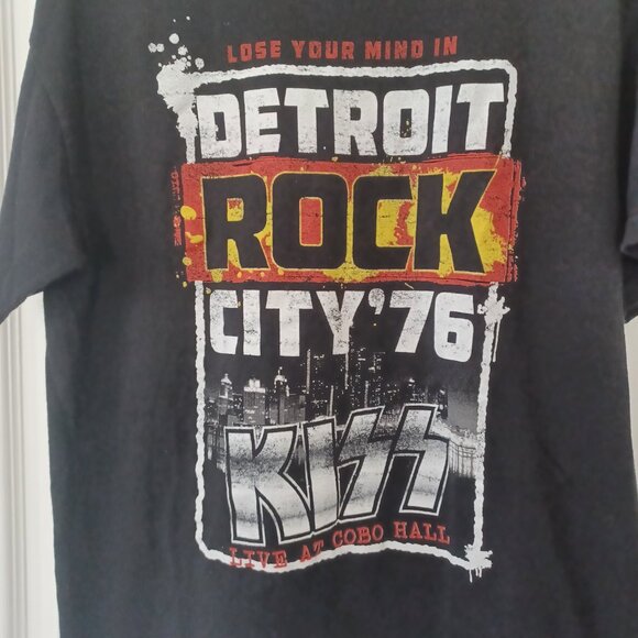 Vintage Kiss Detroit Rock City 76 Adult T Shirt Large Metal Music Band Concert - Picture 3 of 4